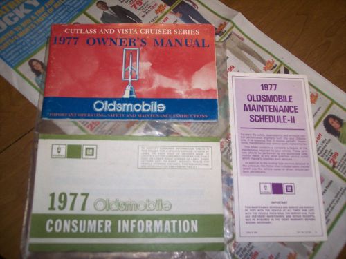 1977 olds cutlass / vista cruiser  owners manual information packet oem vintage