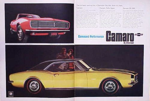 1967 chevy camaro original vintage ad  5+= free ship cmy store 4more great ads