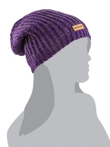 Arctic cat women&#039;s sparkle slouchy beanie / hat - purple 5263-036