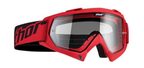 2017 thor mx red black clear enemy solid offroad goggle dirt bike antifog vented