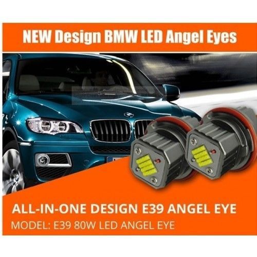 Led angel eyes light 80w cree all in one for bmw 6series e63/64 645ci 650i 04-07