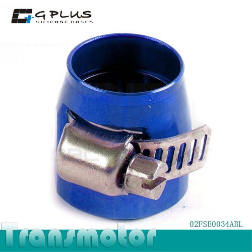 An - 6 an6 blue fuel hose clamp finisher hex finishers hex-6 blue
