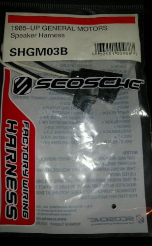 Scosche shgm03b 1985 and up select general motors speaker wiring harness