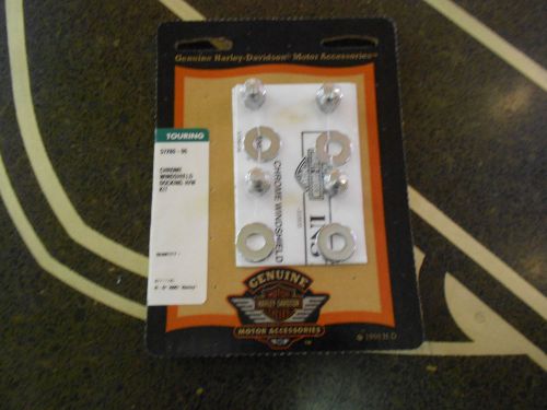 57280-06 harley-davidson chrome windshield docking hardwre kit