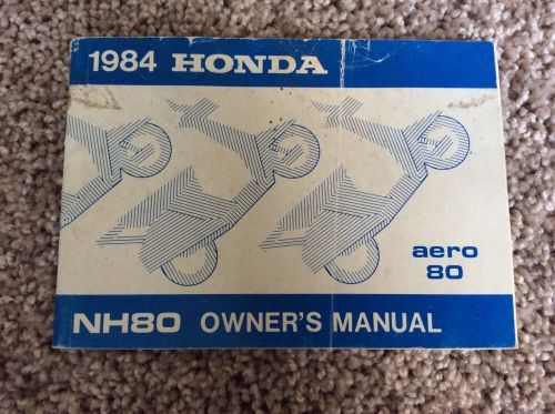 1984 honda aero 80 nh80 owner&#039;s manual