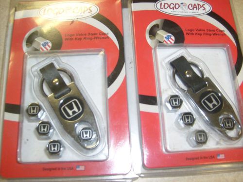 Honda valve step caps and key ring gift set new set of two