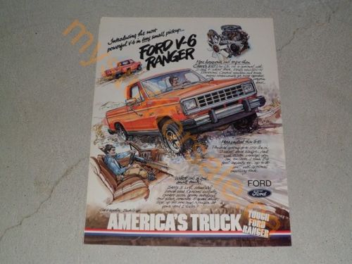 1983 ford ranger v-6 article / ad
