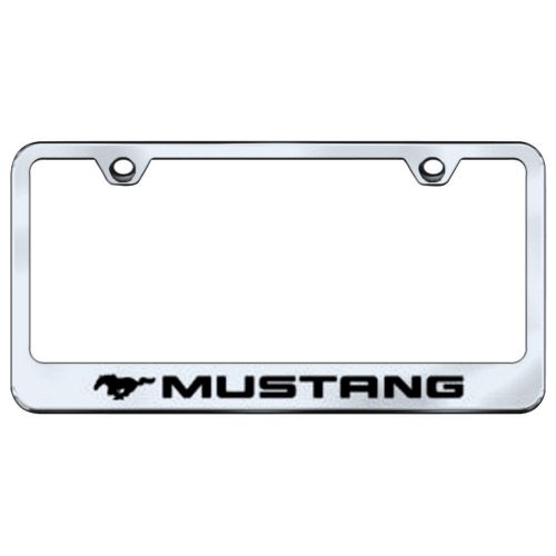 Accessories license plate frame stainless steel mustang polish