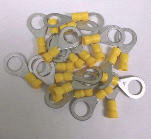 20 ancor large yellow 1/2" ring end terminals for 12-10 ga. wire