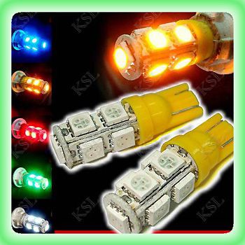 2x t10 168 194 9x 5050 smd led car truck light bulb high power l38