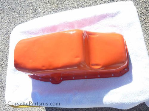 1963 1964 1965 corvette 327 6 quart oil pan with trap door original great cond.