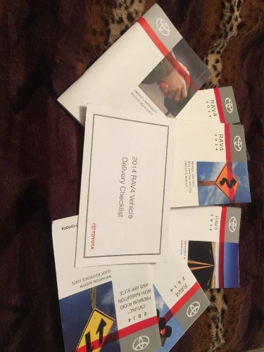 2014 toyota rav4 with navigation owners manual set + free shipping