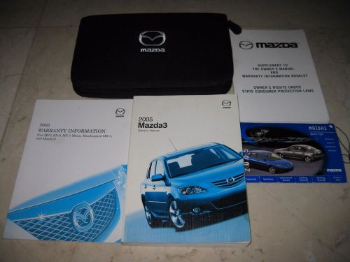 Mazda 3 2005 owner&#039;s manual full set factory cover  *mint* !!!!!!!!!!!