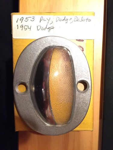 1953 1954 dodge plymouth dodge desoto license plate light lamp lens new nors ec