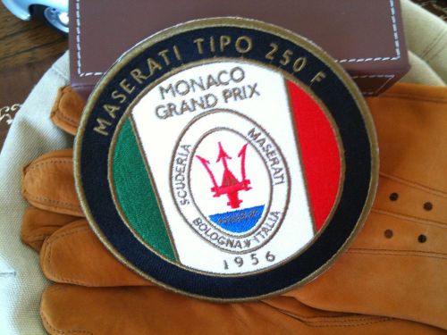 Maserati 250f patch badge emblem logo script spyder gt quattroporte ghibli bora