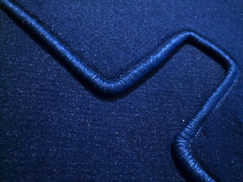 Bmw e9 2500 2800 3.0 cs + csi dark blue velours trunk carpet