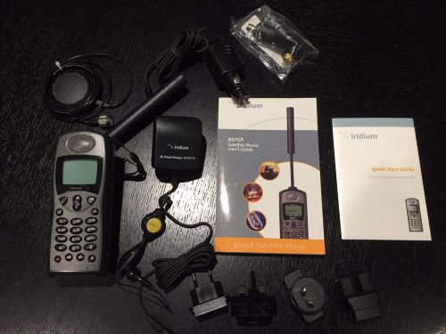 Iridium 9505a satellite phone - complete kit with pelican case and extras