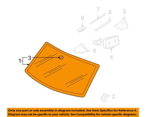Porsche oem 08-10 cayenne-windshield glass 95554111110