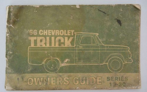 1966 chevrolet truck owners guide series 10 - 30 vintage book rough shape used