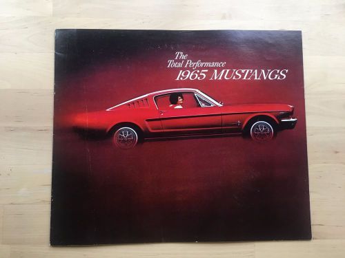 1965 ford mustang factory / dealer brochure