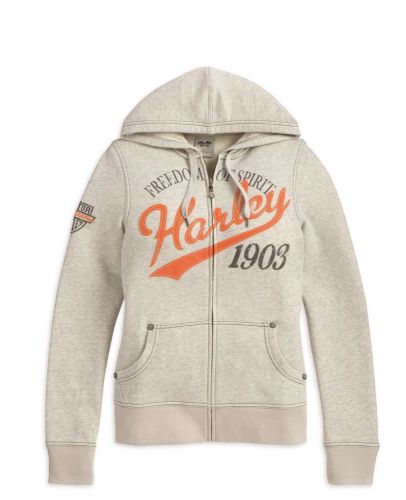 Harley-davidson women&#039;s freedom spirit activewear hooded sweatshirt 96032-14vw