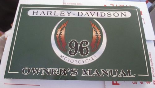 Used harley-davidson owner&#039;s manual for 1996 motorcycles  99466-96a