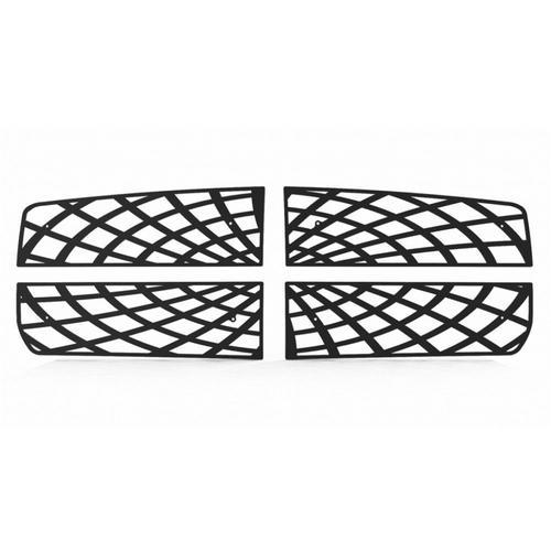 Dodge dakota 05-07 black spider web front metal grille trim cover grill insert