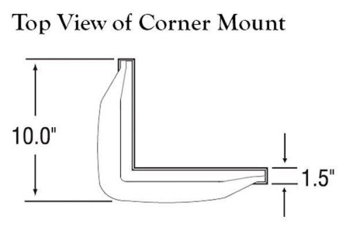 Taylor made 46081 - dock pro™ 10" l white vinyl corner mount dock bumper