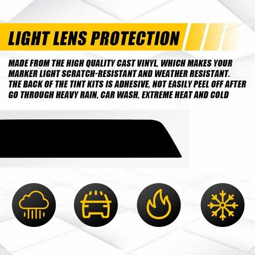 For 10-15 Chevrolet Camaro smoke Front+Rear side Market light Blackout Kit Vinyl, US $13.99, image 3