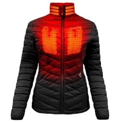 Open box gerbing women's gyde 7v battery heated khione puffer jacket blk - small