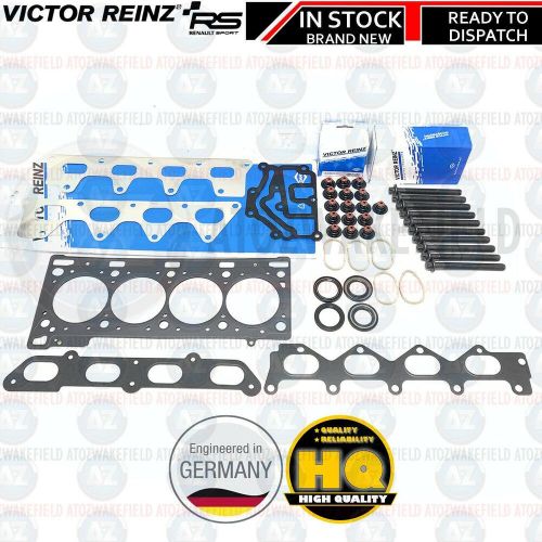 For renault clio 197 2.0 sport f4r830 cylinder head gasket 16 valves bolts set