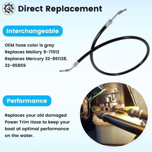 Power Trim Hose Fits for Mercruiser Stern Drives 32-95859, 32-861128 18-2436, US $45.99, image 3