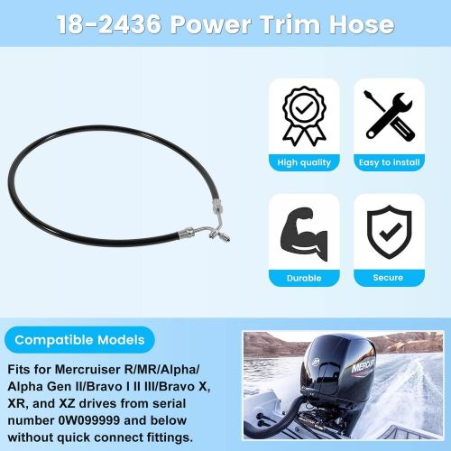 Power Trim Hose Fits for Mercruiser Stern Drives 32-95859, 32-861128 18-2436, US $45.99, image 4