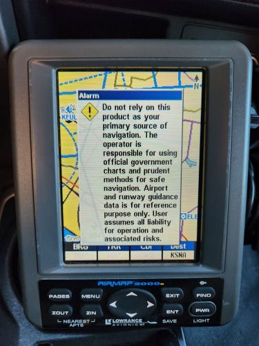 Lowrance AirMap 2000C Aviation GPS Receiver + Accessories Manual Lighter plug, US $199.95, image 3