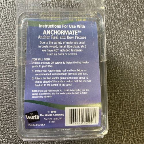 Worth Anchormate Swivel Pulley for up to 1/4" Anchor Line, US $13.74, image 3