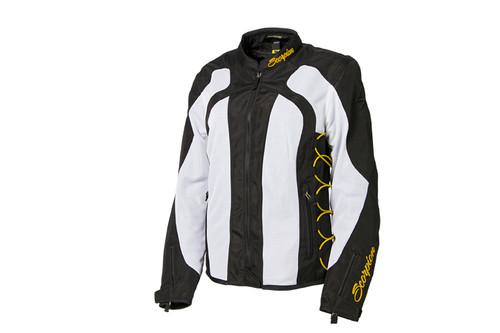 Scorpion nip tuck 2 textile mesh motorcycle jacket gold womens size x-small