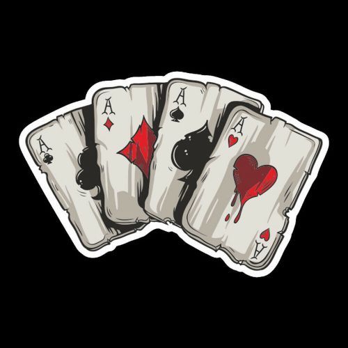 12x8cm high definition car sticker side pet decals poker graphics stickers a