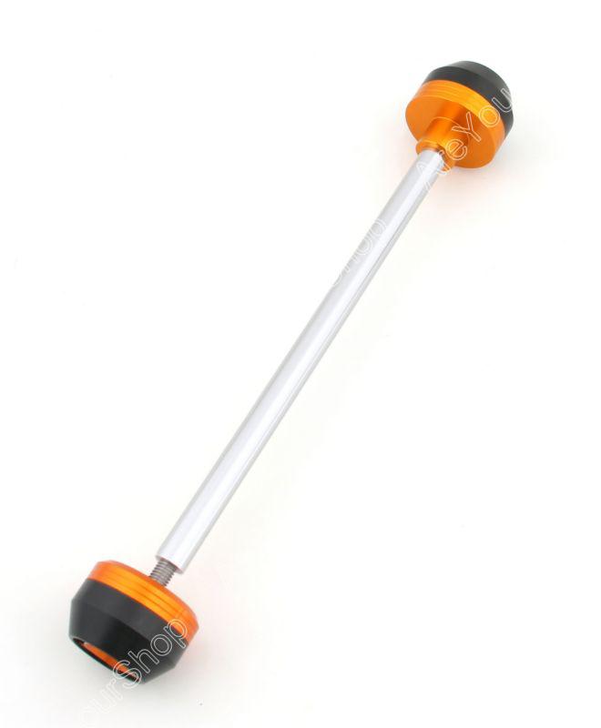 Front axle fork carsh sliders cap kawasaki zx14r zx 14r 2006-2012 yellow