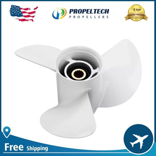 13 x 19 For Yamaha Outboard Boat propeller Aluminum 50-130HP 15 Tooth Spline RH, US $147.35, image 9