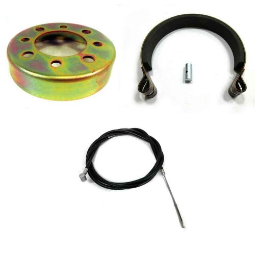 4" band brake drum kit w/cable go karts mini bikes drift trike omb4drumkit
