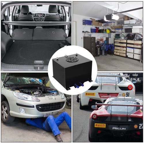 8 Gallon 30L Oil Box Aluminum Alloy Fuel Cell Tank Level Sender Black, US $70.12, image 5