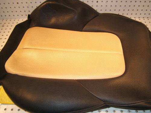 Mercedes R170 SLK 03 front L or R seat LEATHER back CHRARCOAL Beige OEM 1 Cover, US $265.00, image 6
