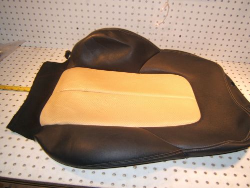 Mercedes R170 SLK 03 front L or R seat LEATHER back CHRARCOAL Beige OEM 1 Cover, US $265.00, image 7