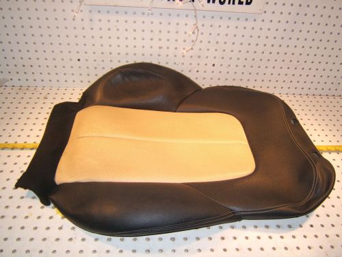 Mercedes R170 SLK 03 front L or R seat LEATHER back CHRARCOAL Beige OEM 1 Cover, US $265.00, image 8