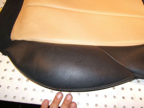 Mercedes R170 SLK 03 front L or R seat LEATHER back CHRARCOAL Beige OEM 1 Cover, US $265.00, image 9