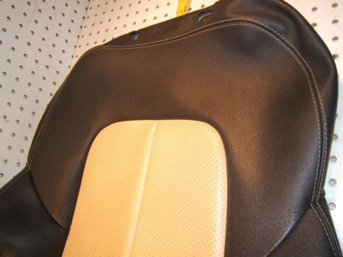 Mercedes R170 SLK 03 front L or R seat LEATHER back CHRARCOAL Beige OEM 1 Cover, US $265.00, image 11