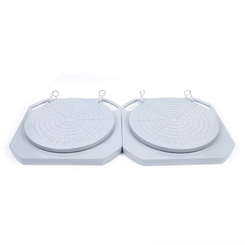 2-Pack 5T Aluminum Turntable Wheel Alignment 360° Rotating Turn Plate Table New, US $166.02, image 8