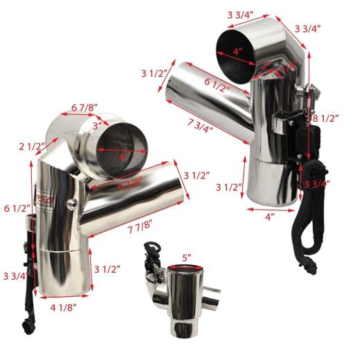 Corsa Boat Volvo 8.1 L Exhaust Diverter 83994 | Chaparral 327 SSX Kit, US $3,192.43, image 4