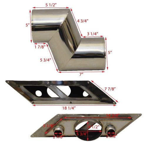 Corsa Boat Volvo 8.1 L Exhaust Diverter 83994 | Chaparral 327 SSX Kit, US $3,192.43, image 5