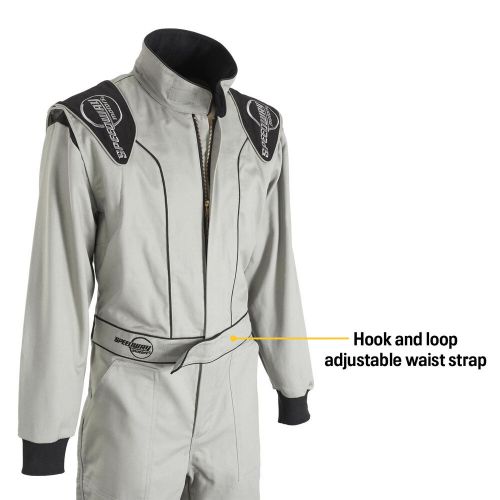 Speedway Double-Layer SFI-5 One-Piece Racing Suit, Grey Large, US $224.99, image 7